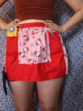 Handmade Christmas Hello Kitty Apron